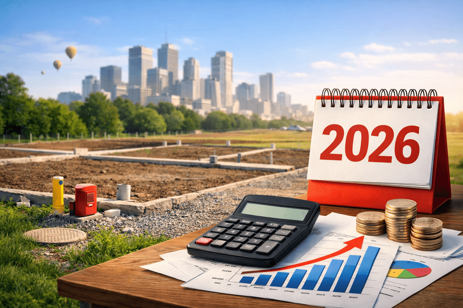 Terrain constructible prêt à la vente en 2026 avec éléments de fiscalité immobilière